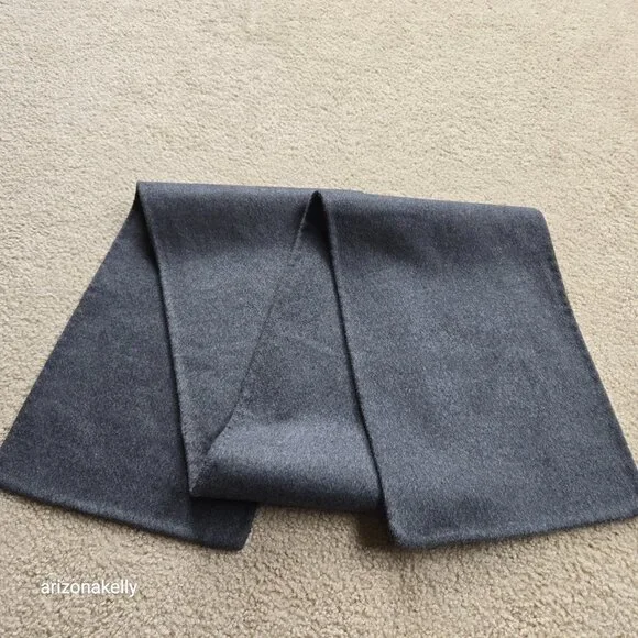 Wool Cashmere Grey Woven Scarf--Possibly Toteme